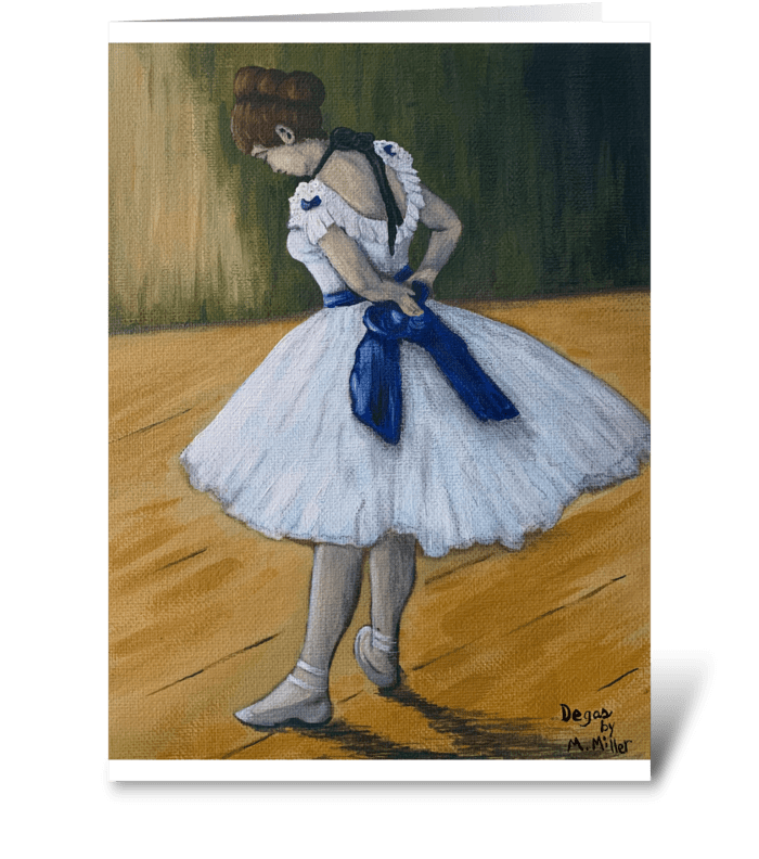 Degas’ dancer greeting card