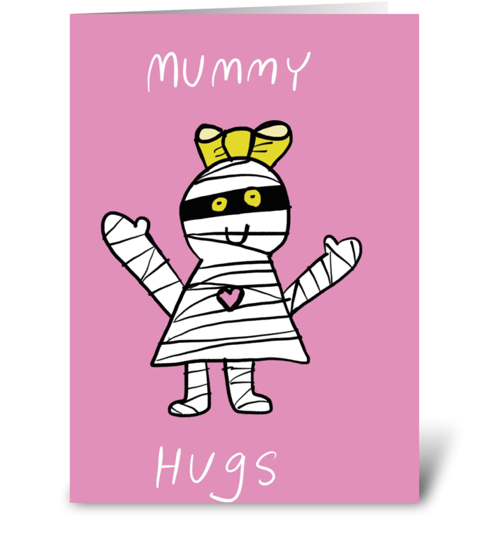 Mummy hugs greeting card