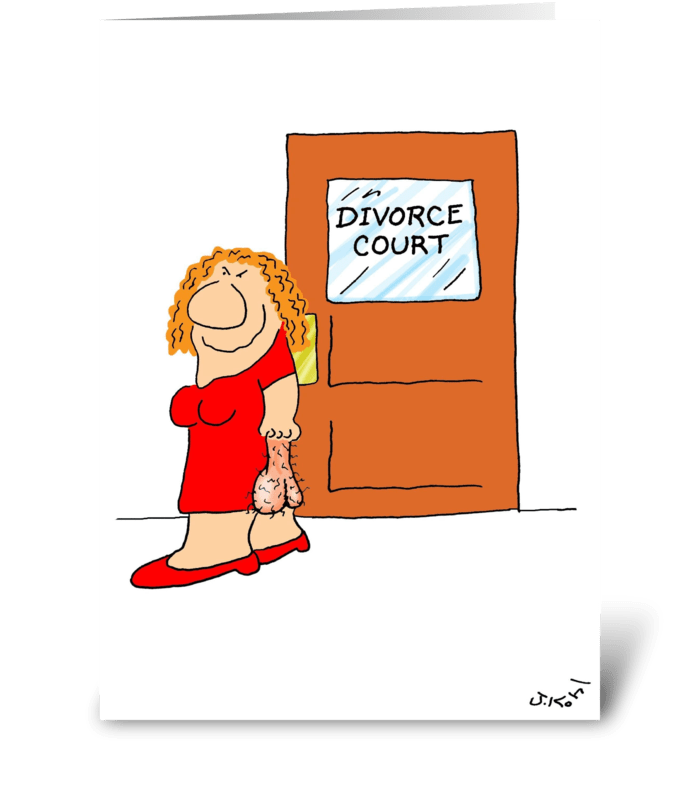 Divorce greeting card
