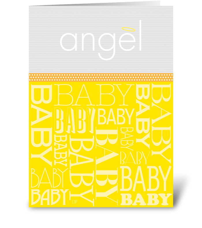 Baby Angel greeting card