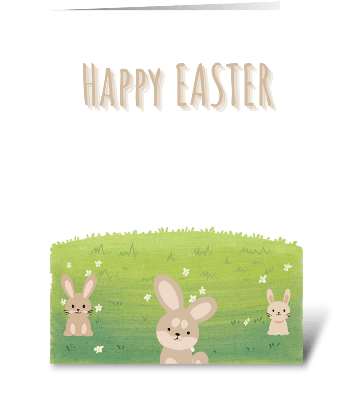 EASTER BUNNY CARDS greeting card