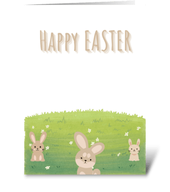 EASTER BUNNY CARDS greeting card