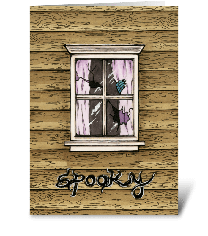 Spooky greeting card
