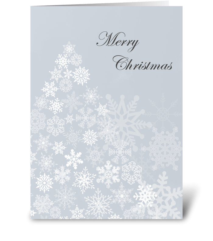 Snowflake Tree greeting card