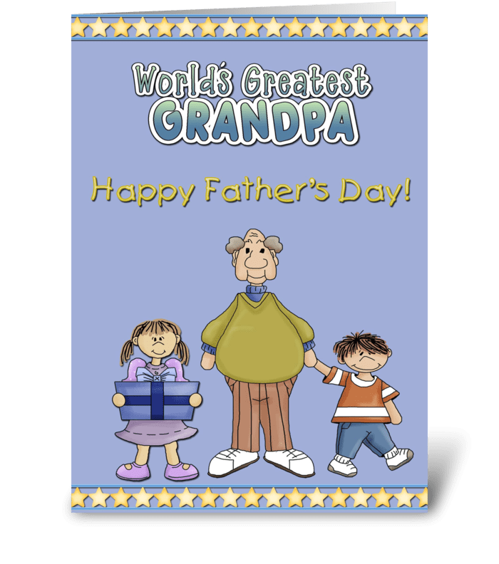 Grandpa Father's Day from Grandchildren greeting card