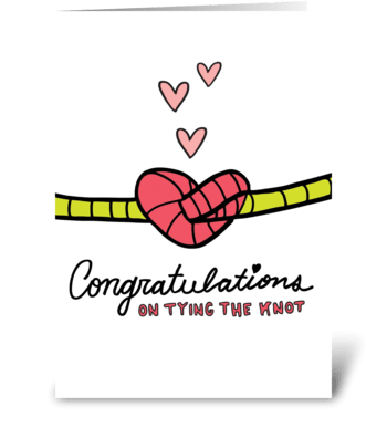 Congratulations on Tying the Knot greeting card