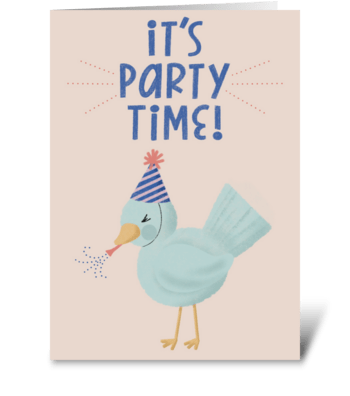 It’s Party Time greeting card