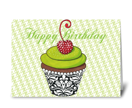 Birthday Cupcake greeting card