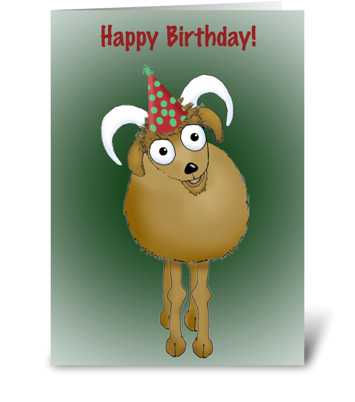 Happy Birthday Old Goat. greeting card