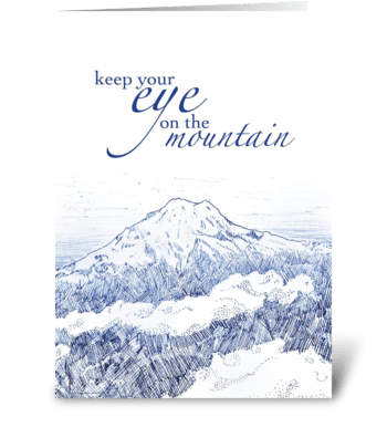 Eye on the Mountain greeting card