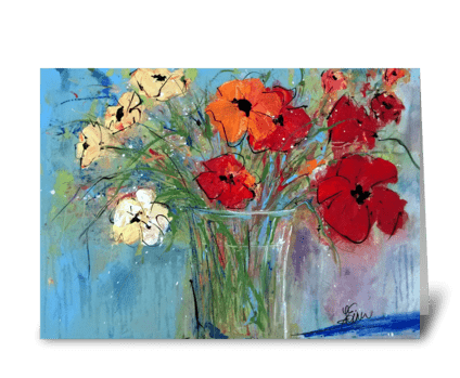 Flower Delivery greeting card