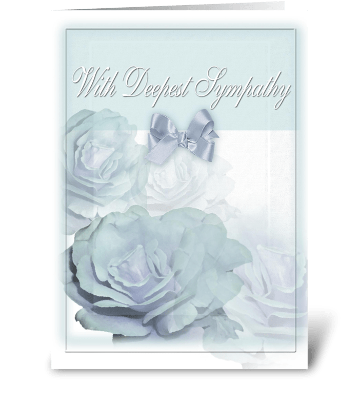 Sympathy and Roses greeting card