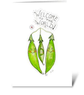 Welcome To The World  greeting card