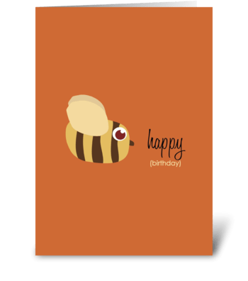 Bee Happy greeting card