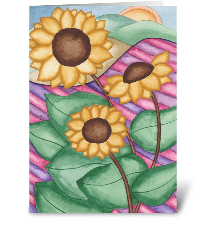 Sunflowers  greeting card