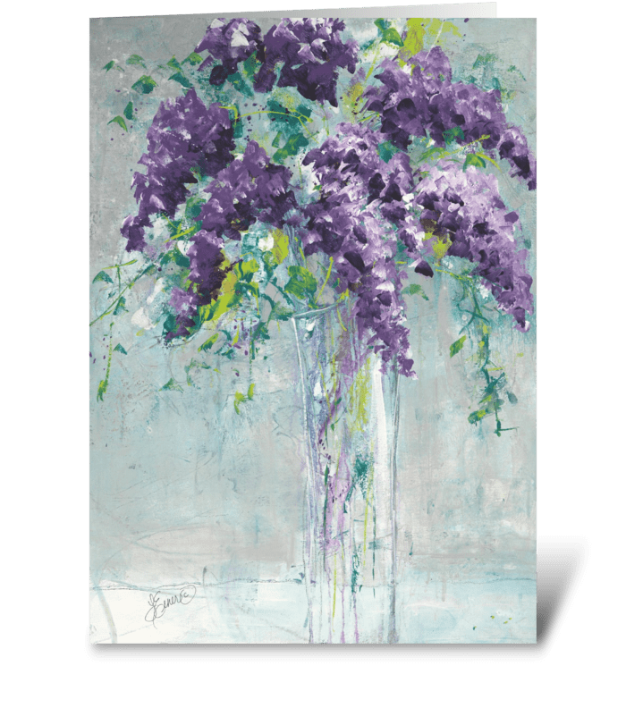 Lilac Bouquet greeting card