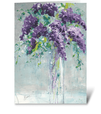 Lilac Bouquet greeting card