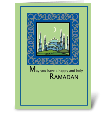 Ramadan, Happy and Holy greeting card