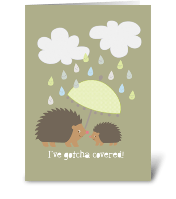 Hedgehogs  greeting card