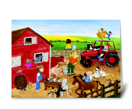 Farm Magic greeting card