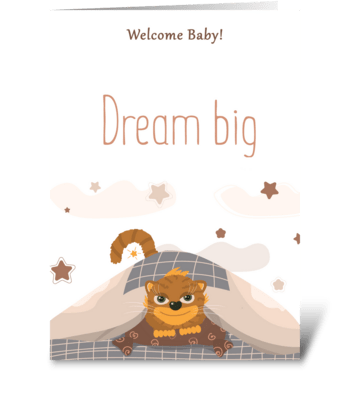 Welcome baby greeting card