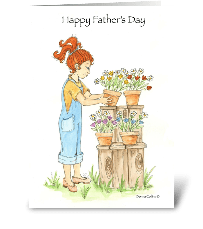 Father's Day Garden of LOVE greeting card