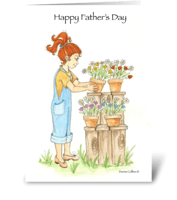 Father's Day Garden of LOVE greeting card