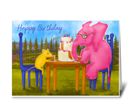 Happy Birthday Party greeting card