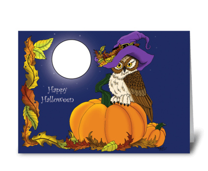 Miss Pumpkin greeting card