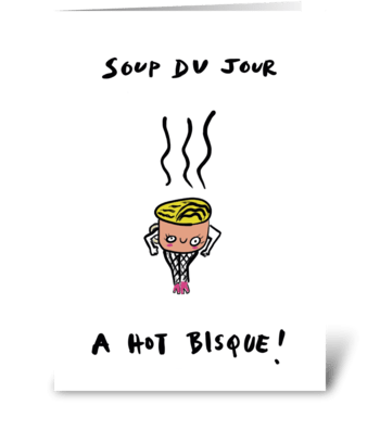 Hot Bisque greeting card