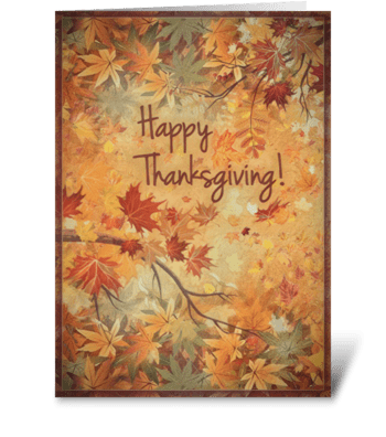 Happy Thanksgiving 3 greeting card
