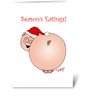 Season's Eatings. greeting card