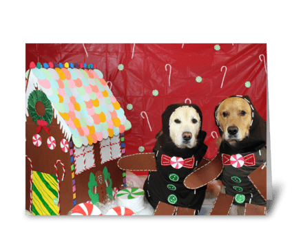A Gingerbread Christmas greeting card