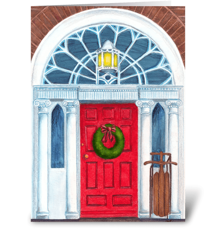 Irish Christmas greeting card