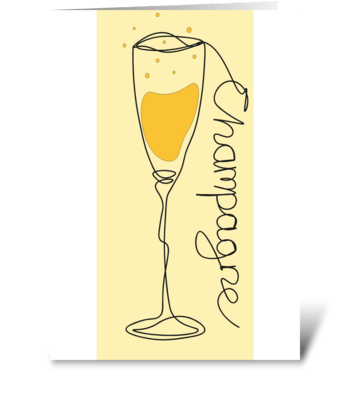 Champagne Celebration Card greeting card