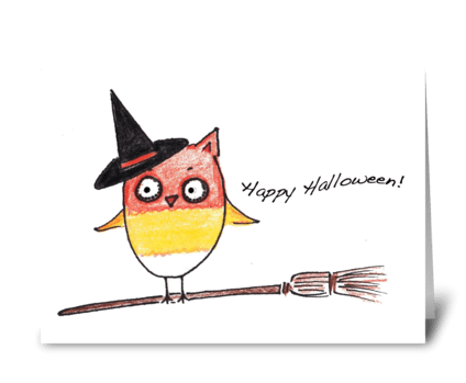 Halloween Hoot greeting card