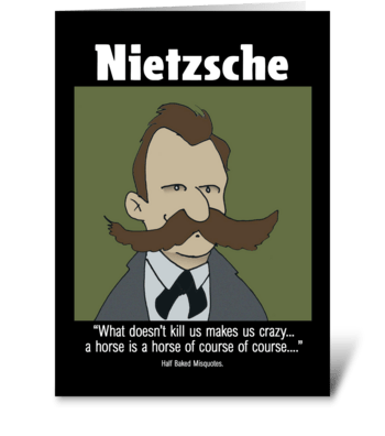 Nietzsche greeting card