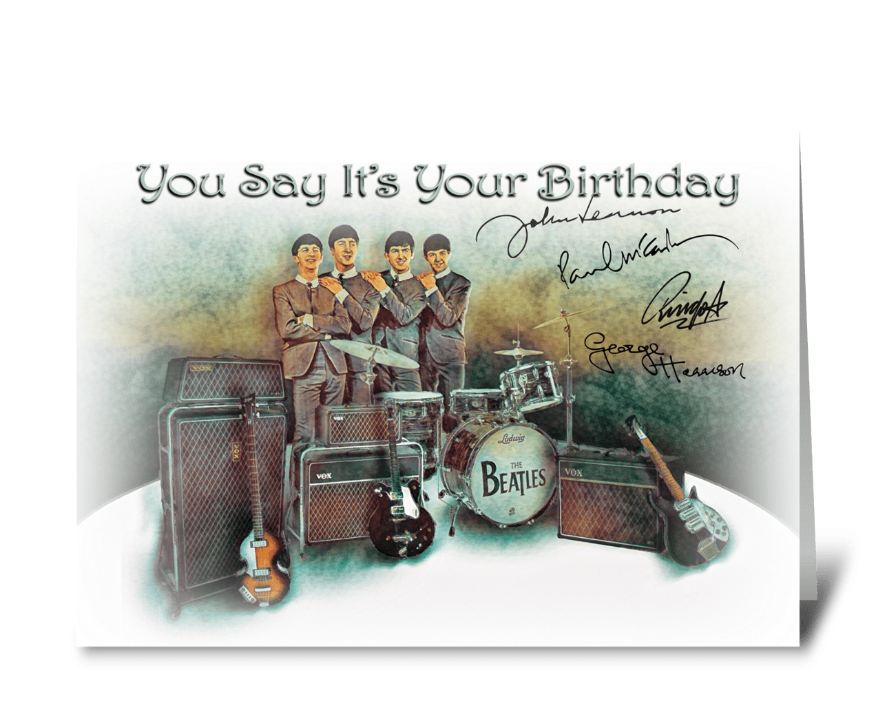 Beatles Birthday Greeting Card - Send this greeting card designed by Cardfully Numb - Card Gnome