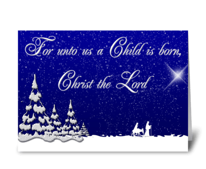 Star of Bethlehem greeting card