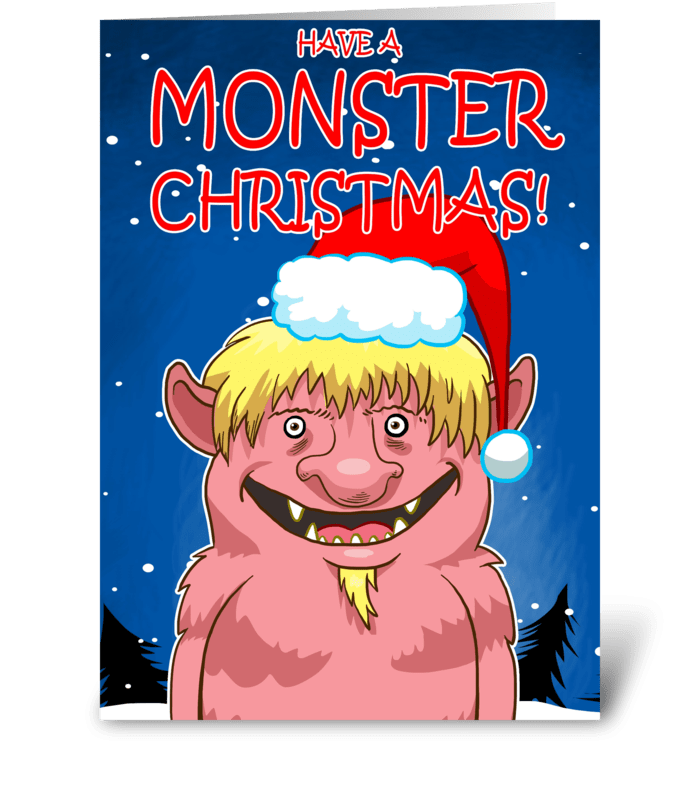 Have a Monster Christmas greeting card