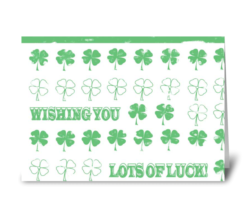 Wishing You Lots of Luck greeting card