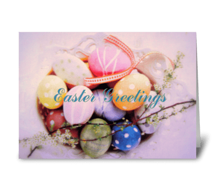 Easter Greetings greeting card