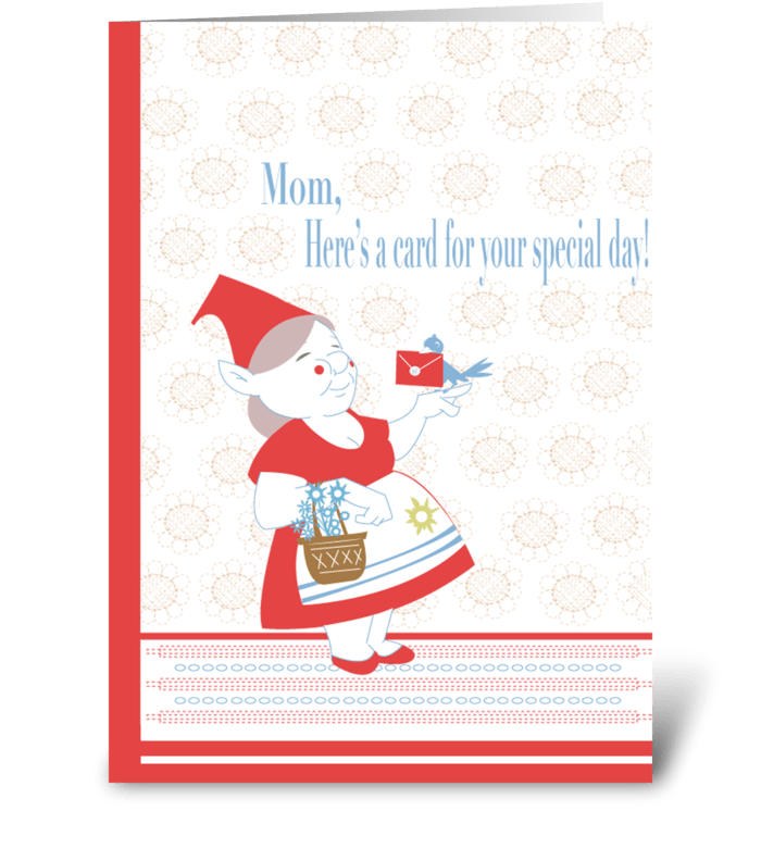 Mothers Day Gnome greeting card