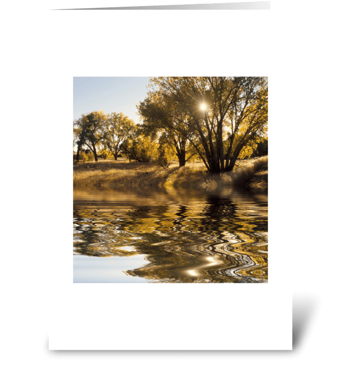 Sunburst Reflection greeting card