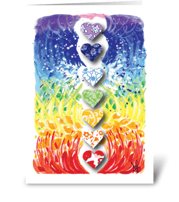 Anniversary Hearts greeting card