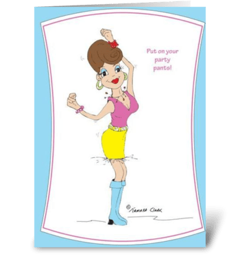 Dancing Queen Diane greeting card
