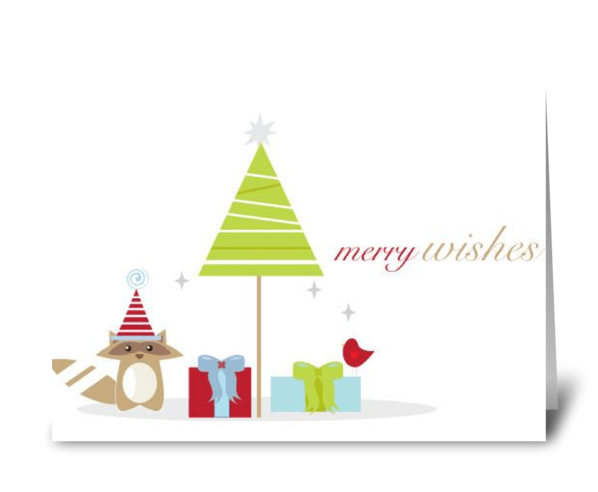 Merry Wishes greeting card