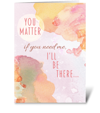 You Matter greeting card