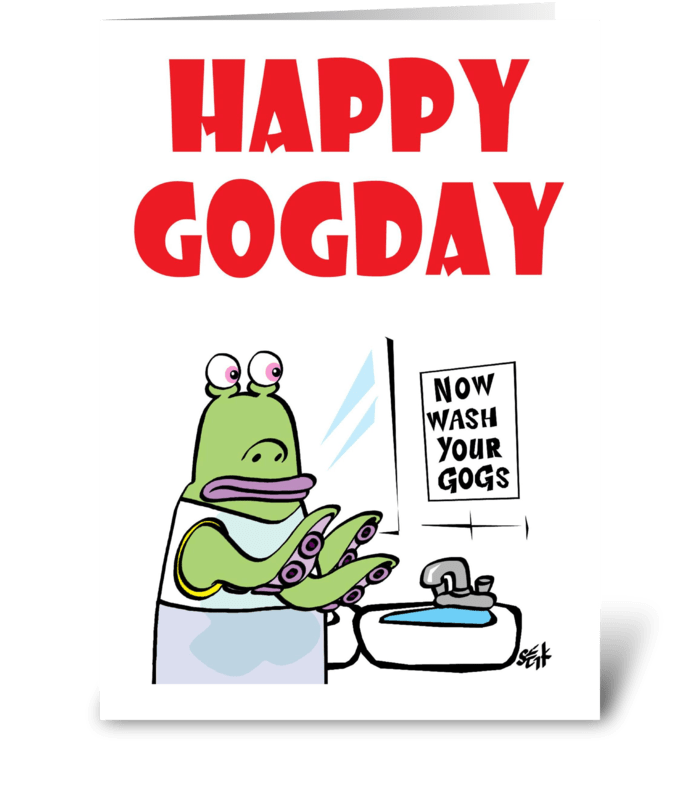 Happy GoGDay greeting card