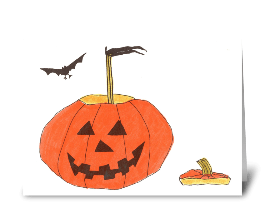 best witches for Halloween greeting card